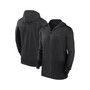 Men's Black Miami Marlins Authentic Collection Travel Performance Full-Zip Hoodie
