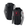 Men's Branded Black, Heathered Charcoal Toronto Raptors Deep Rotation Performance Pullover Hoodie