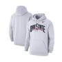 Men's White Ohio State Buckeyes Logo Pullover Hoodie