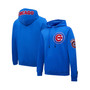 Men's Royal Chicago Cubs Logo Pullover Hoodie