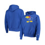 Men's Royal Kansas Jayhawks Vault Logo Reverse Weave Pullover Hoodie