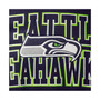 Men's College Navy Seattle Seahawks Double Block Pullover Hoodie