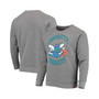 Men's Heathered Gray Charlotte Hornets Harmon Raglan Tri-Blend Pullover Sweatshirt
