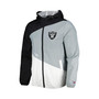 Men's Black, Silver Las Vegas Raiders Bill Full-Zip Jacket