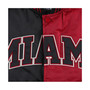 Men's Black, Red Miami Heat Fast Break Satin Full-Snap Jacket