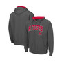 Men's Charcoal Rutgers Scarlet Knights Arch & Logo 3.0 Full-Zip Hoodie