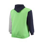 Men's College Navy, Neon Green Seattle Seahawks Big and Tall Pullover Hoodie