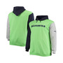 Men's College Navy, Neon Green Seattle Seahawks Big and Tall Pullover Hoodie