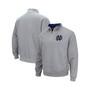 Men's Heathered Gray Notre Dame Fighting Irish Tortugas Team Logo Quarter-Zip Jacket