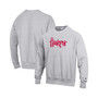Men's Heathered Gray Nebraska Huskers Vault Logo Reverse Weave Pullover Sweatshirt