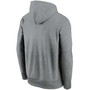 Men's Heathered Charcoal Chicago Bears Wordmark Therma Performance Pullover Hoodie