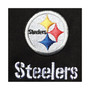 Men's Black Pittsburgh Steelers Shag Tri-Blend Full-Zip Raglan Hoodie