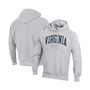 Men's Heathered Gray Virginia Cavaliers Team Arch Reverse Weave Pullover Hoodie