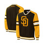 Men's Brown San Diego Padres Yardline Pullover Windbreaker