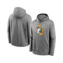 Men's Heathered Gray Green Bay Packers Rewind Club Fleece Pullover Hoodie