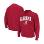 Men's Crimson Alabama Crimson Tide Arch Logo Crew Neck Sweatshirt