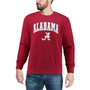 Men's Crimson Alabama Crimson Tide Arch Logo Crew Neck Sweatshirt