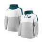 Men's Midnight Green, Heather Gray Philadelphia Eagles Big and Tall Team Logo Pullover Hoodie