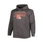 Men's Charcoal Cleveland Browns Big and Tall Logo Pullover Hoodie
