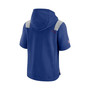Men's Royal New York Giants Sideline Showout Short Sleeve Full-Zip Hoodie
