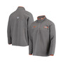 Men's Charcoal Texas Longhorns Collegiate Harborside Fleece Quarter-Snap Jacket