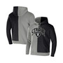 Men's NFL X Staple Gray, Black Las Vegas Raiders Split Logo Pullover Hoodie