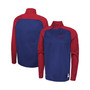 Men's Royal Buffalo Bills Combine Authentic O-Line Raglan Half-Zip Jacket