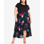 Trendy Plus Size Michaela Print Midi Skirt