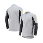 Men's Gray Liverpool Strike Drill Performance Raglan Quarter-Zip Jacket