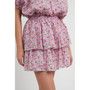 Women's Floral Tiered Mini Skirt