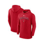 Men's Heather Red Cincinnati Reds Authentic Collection Early Work Tri-Blend Performance Pullover Hoodie