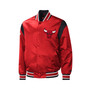 Men's Red Chicago Bulls Force Play Satin Full-Snap Varsity Jacket