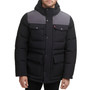 Men's Quilted Four Pocket Parka Hoody Jacket
