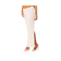 Women's Maxi Low Rise Knit Back Slit Skirt With Flower Applique