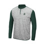 Men's Heathered Gray, Green Colorado State Rams Prospect Quarter-Zip Jacket