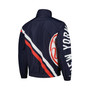 Men's Navy New York Yankees Exploded Logo Warm Up Full-Zip Jacket