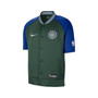 Men's Green Detroit Pistons 2022/23 City Edition Showtime Raglan Short Sleeve Full-Snap Jacket