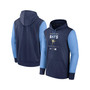 Men's Navy and Light Blue Tampa Bay Rays Authentic Collection Performance Hoodie