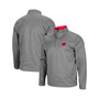 Men's Heathered Charcoal Wisconsin Badgers Roman Pullover Jacket