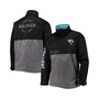Men's Black, Gray Jacksonville Jaguars Anorak Hoodie Quarter-Zip Jacket