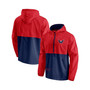 Men's Red, Navy Washington Capitals Thrill Seeker Anorak Half-Zip Jacket