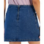 Juniors' Denim Faux-Button-Front Mini Skirt
