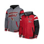 Men's Cardinal, Gray Arizona Cardinals Extreme Full Back Reversible Hoodie Full-Zip Jacket