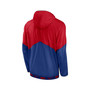 Men's Red, Royal Chicago Cubs Overview Half-Zip Hoodie Jacket