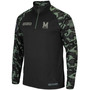 Men's Black Maryland Terrapins OHT Military-Inspired Appreciation Take Flight Raglan Quarter-Zip Jacket
