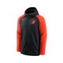 Men's Black, Orange Baltimore Orioles Authentic Collection Full-Zip Raglan Hoodie Performance Jacket