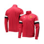 Men's Red Manchester United 3-Stripe Full-Zip AEROREADY Track Jacket