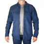 Men's Polar Fleece Lined Rib Shirt Jacket