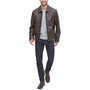 Men's Leather Jacket, Created for Macy's