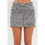 Women's High Waisted Warped Mini Skirt